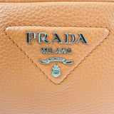 プラダ PRADA ヴィッテロダイノソフト 1BH192 ショルダーバッグ レザー オレンジ シルバー金具 レディース【中古】【Aランク】