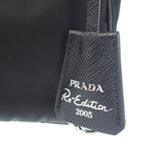 プラダ PRADA Re-Edition 2005 ショルダーバッグ ハンドバッグ 1BH204 2WAYバッグ ナイロン ブラック シルバー金具 レディース【中古】【ABランク】