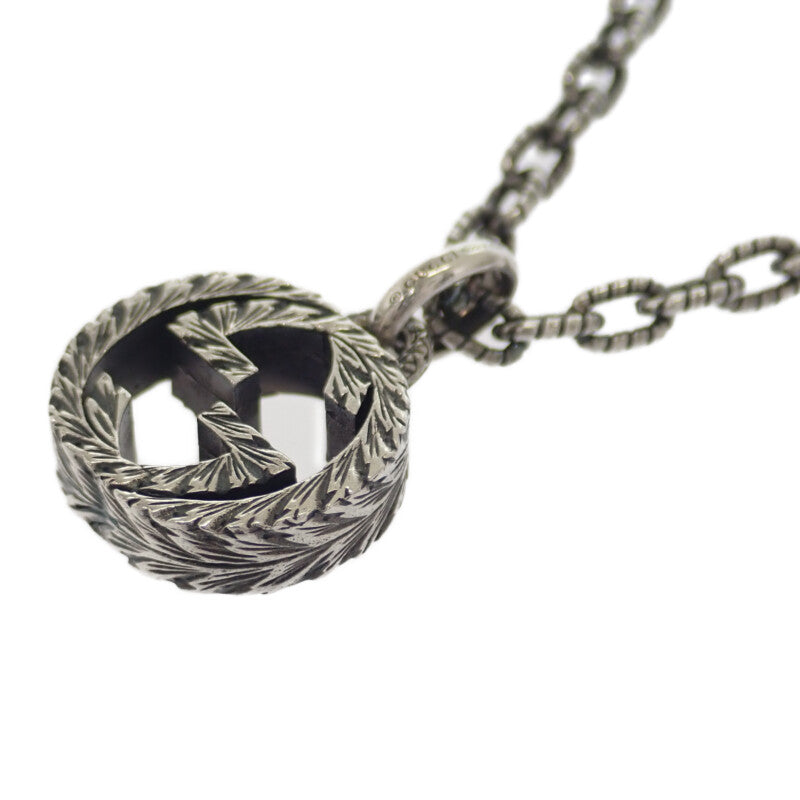 グッチ GUCCI インターロッキング 455307_J8400_0811 ネックレス スターリングシルバー メンズ レディース【中古】【Aランク】