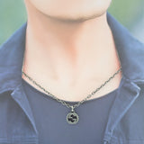 グッチ GUCCI インターロッキング 455307_J8400_0811 ネックレス スターリングシルバー メンズ レディース【中古】【Aランク】