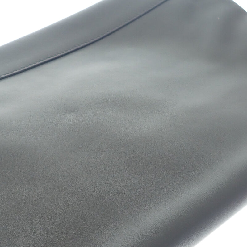 プラダ PRADA トライアングルロゴ 2NA039 クラッチバッグ カーフ ブラック メンズ レディース【中古】【Aランク】