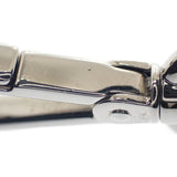 プラダ PRADA ロゴ 2PS026 キーリング メタル シルバー ブラック レディース【中古】【ABランク】