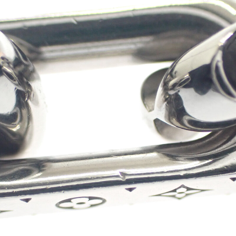 【中古】ルイヴィトン LOUIS VUITTON コリエチェーン M00307 モノグラム ネックレス メタル シルバー メンズ ユニセックス【ABランク】