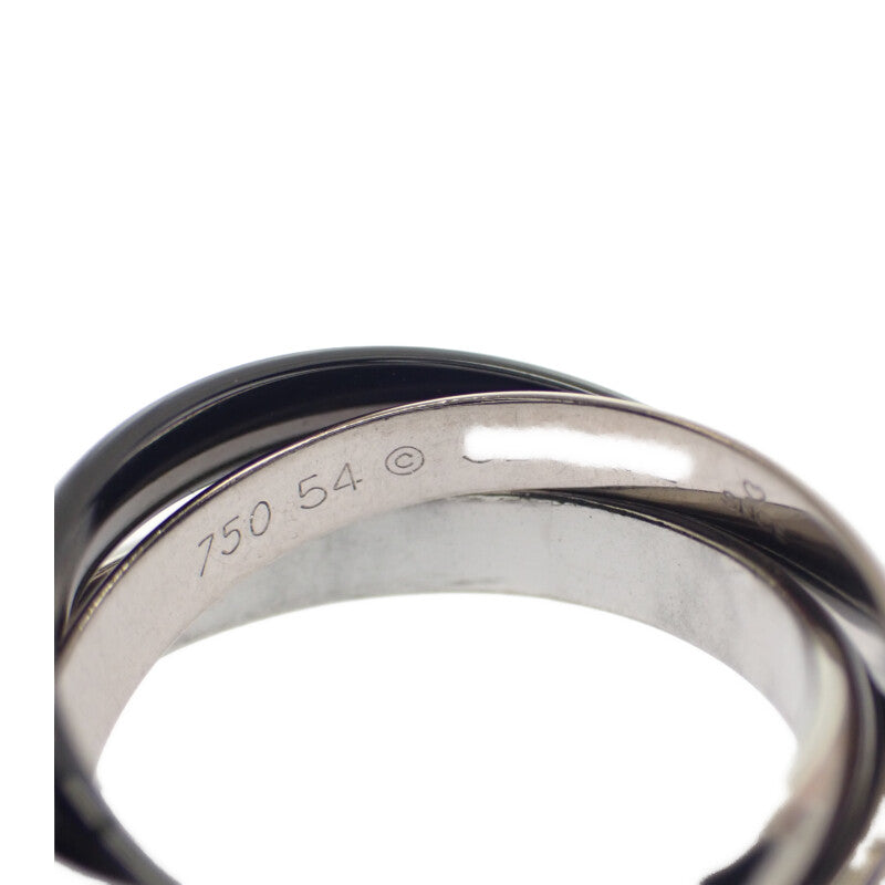 カルティエ CARTIER トリニティ B4093354 リング K18ホワイトゴールド セラミック Pd950 13.5号 54 レディース【中古】【Aランク】