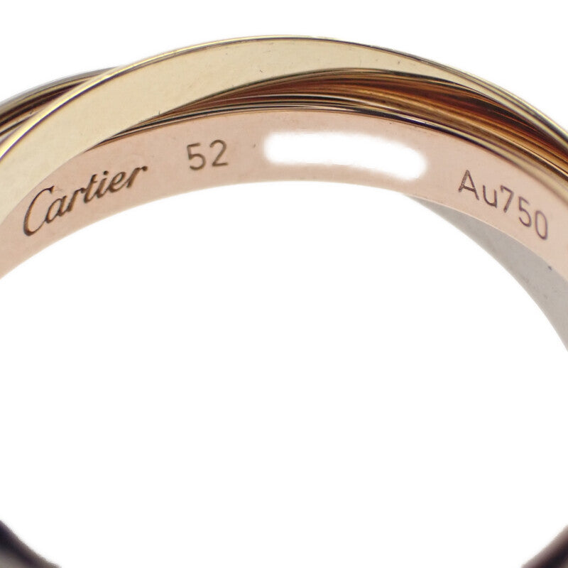 カルティエ CARTIER トリニティ SM 12号 52 B4086152 リング K18ホワイトゴールド K18イエローゴールド K18ピンクゴールド レディース【中古】【Aランク】