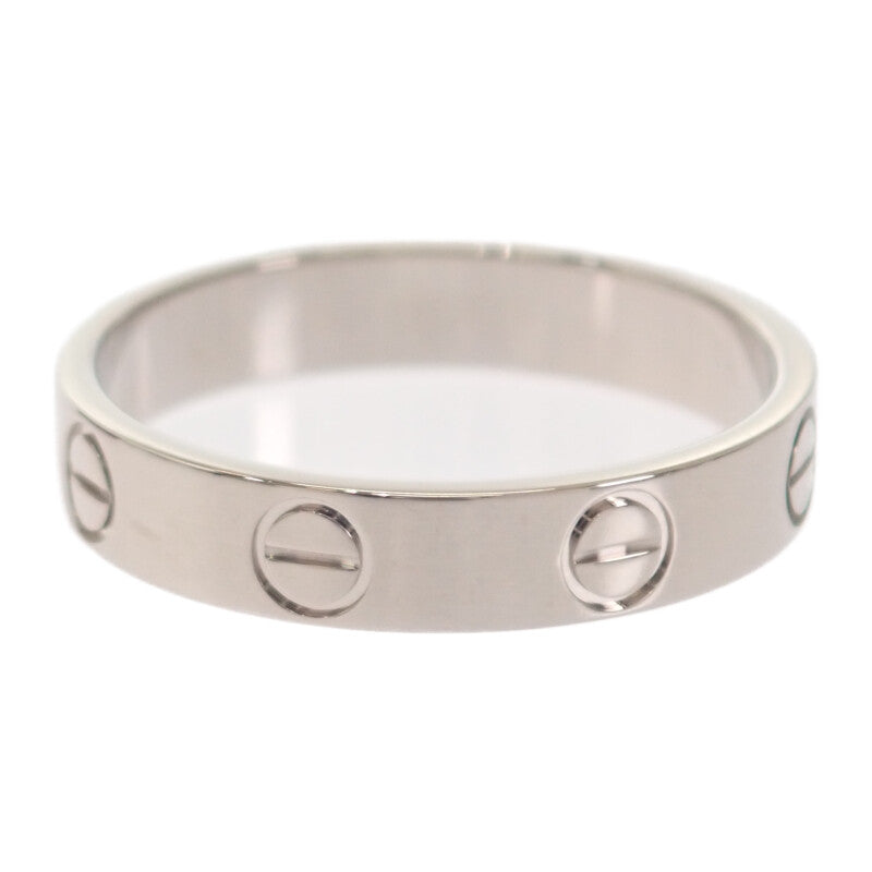 【中古】カルティエ CARTIER ミニ ラブ スモールモデル B4085151 リング K18ホワイトゴールド レディース【Aランク】