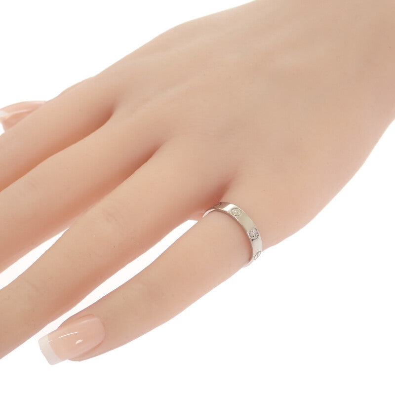 【中古】カルティエ CARTIER ミニ ラブ スモールモデル B4085151 リング K18ホワイトゴールド レディース【Aランク】