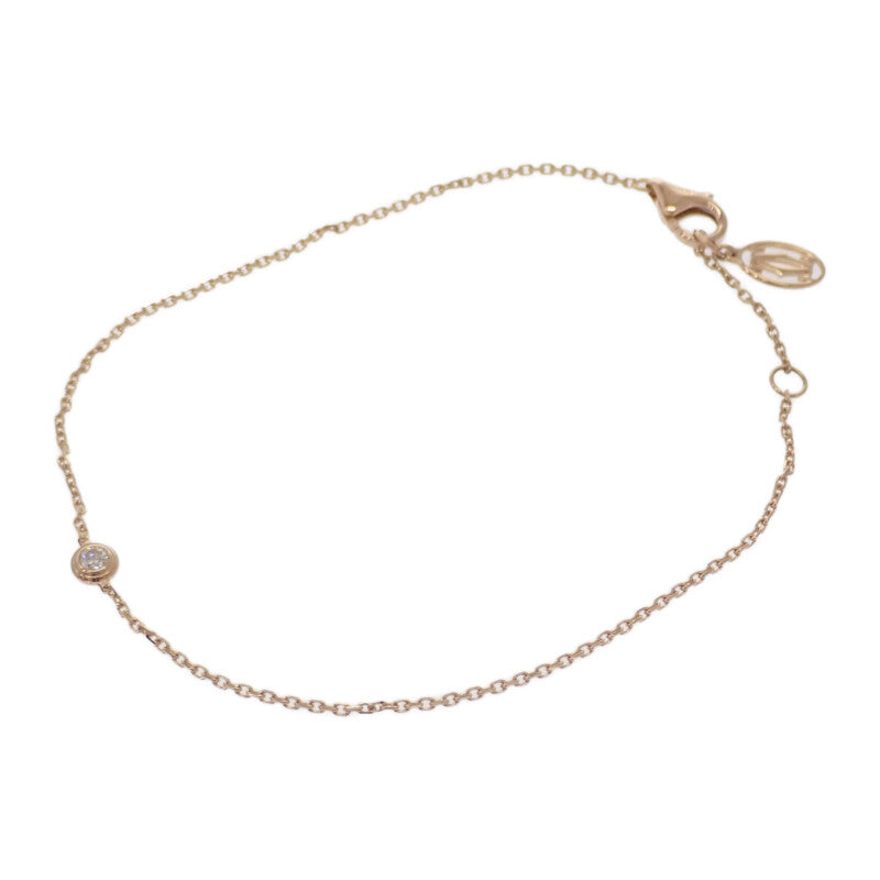 【中古】カルティエ CARTIER ダムールXS B6045717 ブレスレット K18ピンクゴールド ダイヤモンド レディース【Aランク】