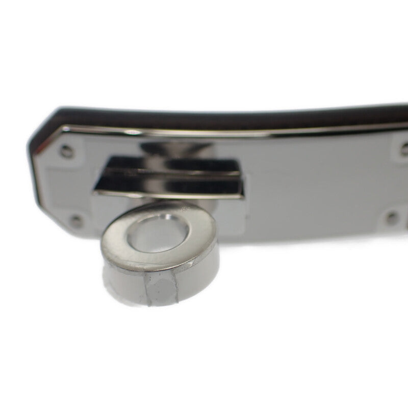 エルメス HERMES ケリー18 エトゥープ K刻印  ベルト ヴォーエプソン グレー ベージュ シルバー金具 レディース【中古】【Sランク】