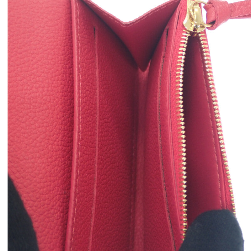 ルイヴィトン LOUIS VUITTON ポルトモネロザリ M81521 コインケース モノグラムアンプラント ピンク ローズポンディシェリ レディース【中古】【ABランク】