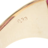 デザインジュエリー 12号 リング K18イエローゴールド ダイヤモンド ルビー レディース【中古】【Aランク】