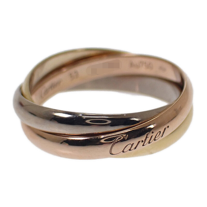 カルティエ CARTIER トリニティSM 13号 B4086153 リング K18イエローゴールド K18ピンクゴールド K18ホワイトゴールド 53 レディース【中古】【Aランク】