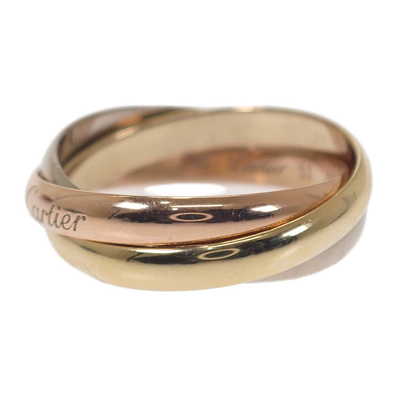 カルティエ CARTIER トリニティSM 13号 B4086153 リング K18イエローゴールド K18ピンクゴールド K18ホワイトゴールド 53 レディース【中古】【Aランク】