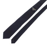 プラダ PRADA ギャバジン UCR77_1WQ8_F0002_S_202 ネクタイ ナイロン ブラック メンズ【中古】【Aランク】