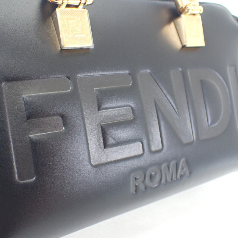 フェンディ FENDI バイザウェイ ミニ 8BS067_ABVL_F0KUR 2WAYバッグ ハンドバッグ ショルダーバッグ カーフ プレキシガラス ブラック ブラウン レディース【中古】【Aランク】
