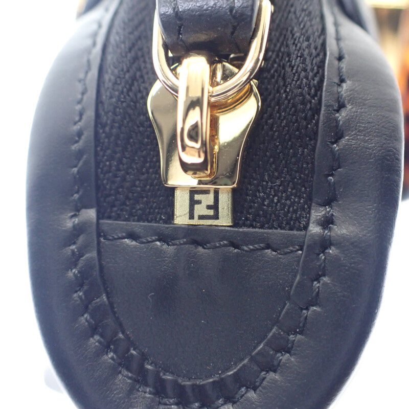 フェンディ FENDI バイザウェイ ミニ 8BS067_ABVL_F0KUR 2WAYバッグ ハンドバッグ ショルダーバッグ カーフ プレキシガラス ブラック ブラウン レディース【中古】【Aランク】