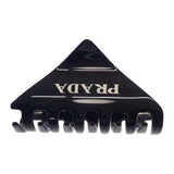 プラダ PRADA プレックスヘアクリップ 1IF109_2CLP_F0002 ヘアアクセサリー メタクリレート ブラック レディース【中古】【ABランク】