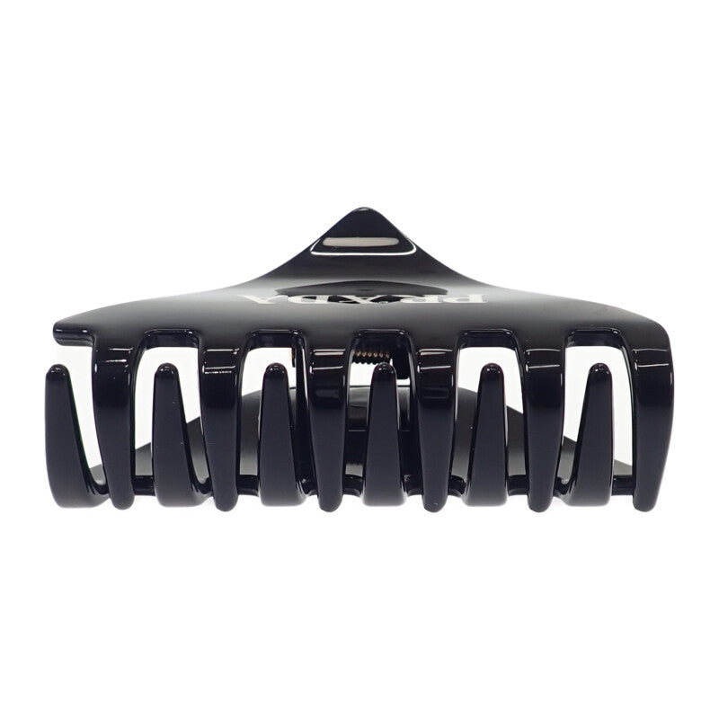 プラダ PRADA プレックスヘアクリップ 1IF109_2CLP_F0002 ヘアアクセサリー メタクリレート ブラック レディース【中古】【ABランク】