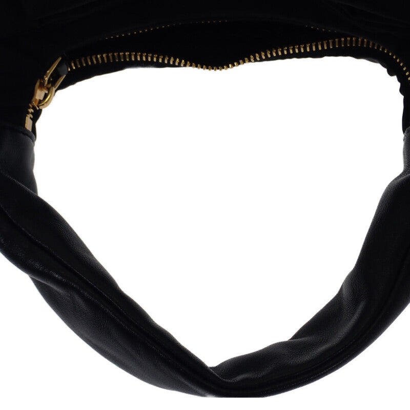 プラダ PRADA リボン ミニ 1BC241_RP0C_F0002_V_OXO 2WAYバッグ レザー ナイロン ブラック ゴールド金具 レディース【中古】【Aランク】