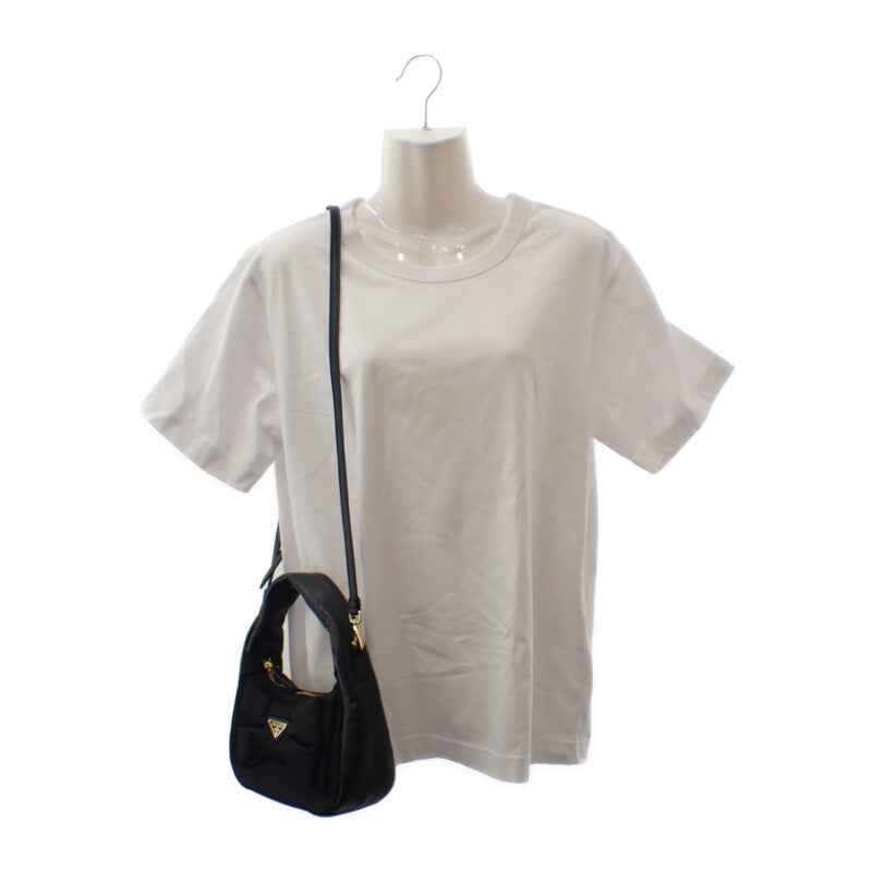 プラダ PRADA リボン ミニ 1BC241_RP0C_F0002_V_OXO 2WAYバッグ レザー ナイロン ブラック ゴールド金具 レディース【中古】【Aランク】