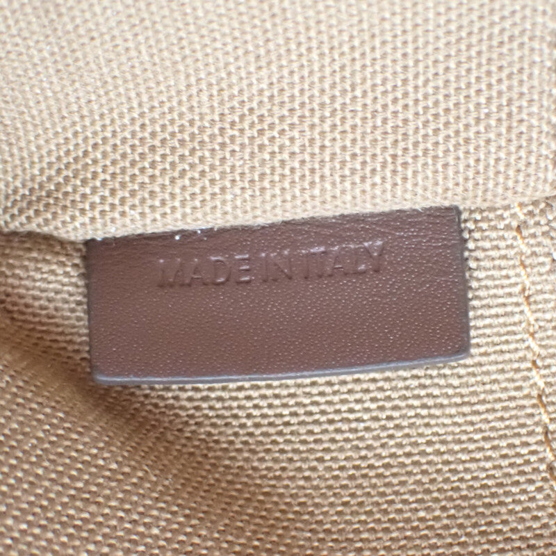 セリーヌ CELINE ミニカバトート 116992FRY.02NU 2WAYバッグ レザー ラフィア ブラウン レディース【中古】【Aランク】