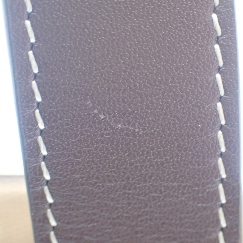 セリーヌ CELINE ミニカバトート 116992FRY.02NU 2WAYバッグ レザー ラフィア ブラウン レディース【中古】【Aランク】