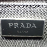 プラダ PRADA カナパトートS 1BG439 2WAYバッグ キャンバス ブラック シルバー金具 レディース【中古】【Aランク】