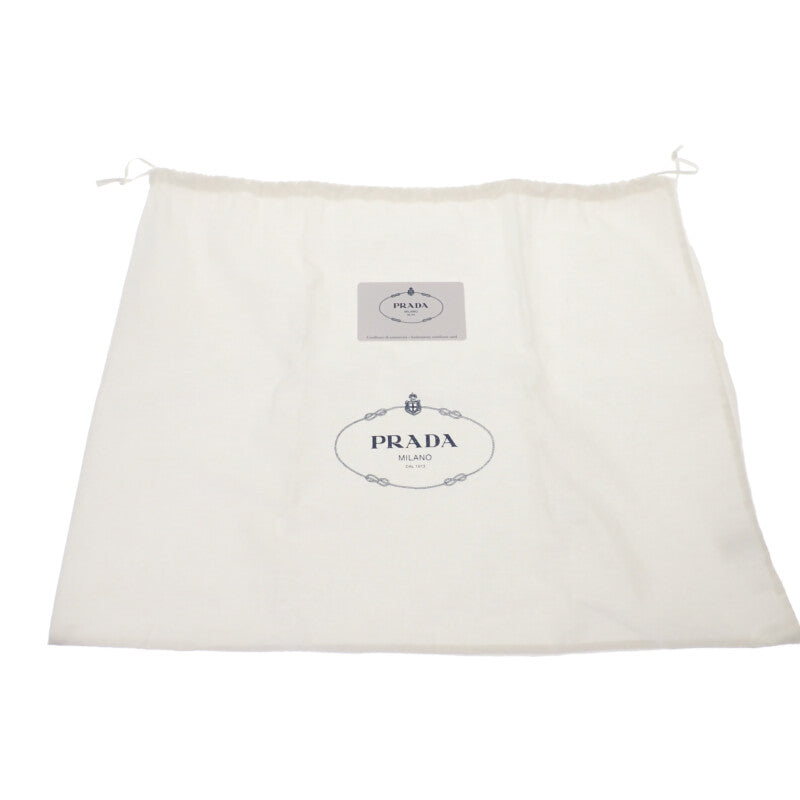 プラダ PRADA カナパトートS 1BG439 2WAYバッグ キャンバス ブラック シルバー金具 レディース【中古】【Aランク】