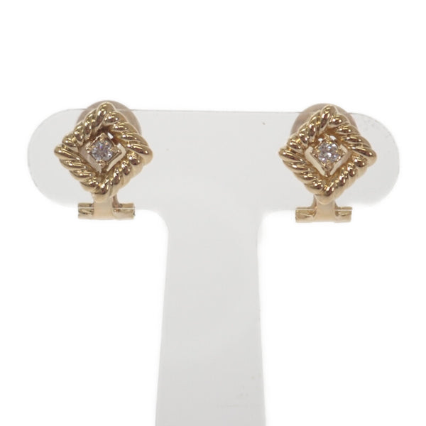 中古】クリスチャンディオール Christian Dior イヤリング K18イエロー  