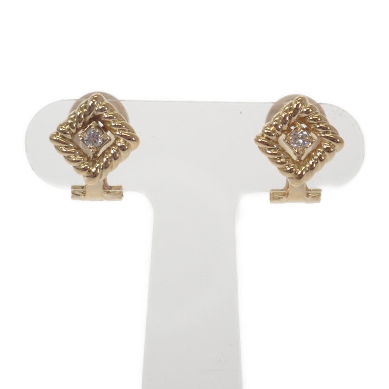ディオール Dior ジュエリー イヤリング K18イエローゴールド ダイヤモンド レディース【中古】【Aランク】