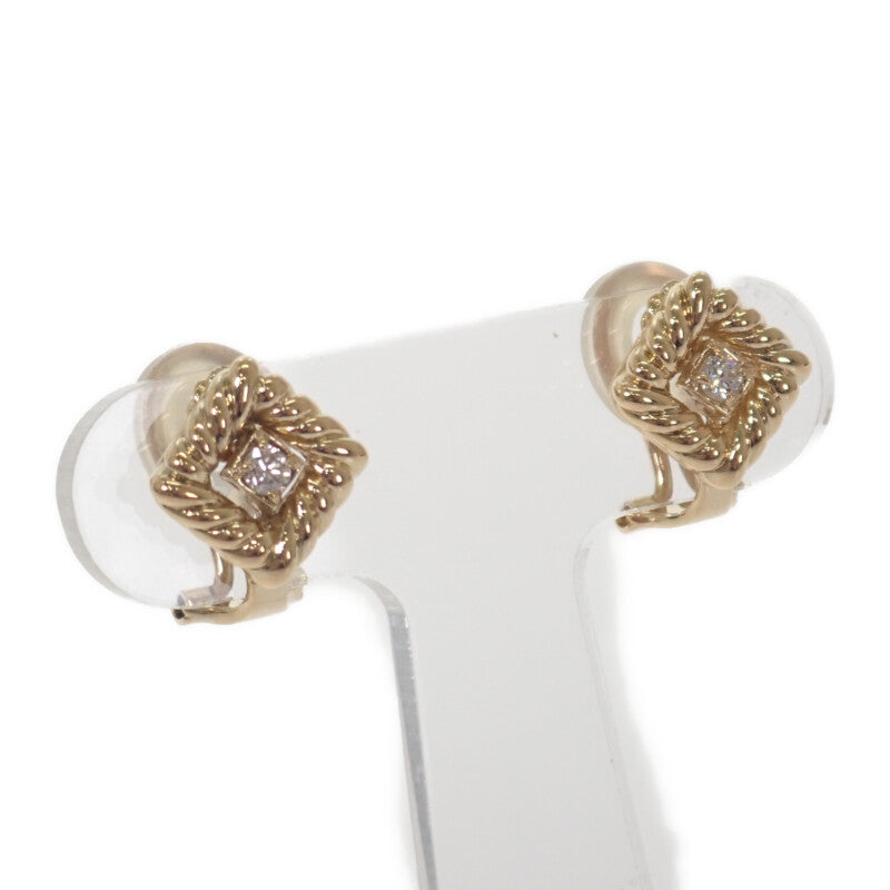 ディオール Dior ジュエリー イヤリング K18イエローゴールド ダイヤモンド レディース【中古】【Aランク】