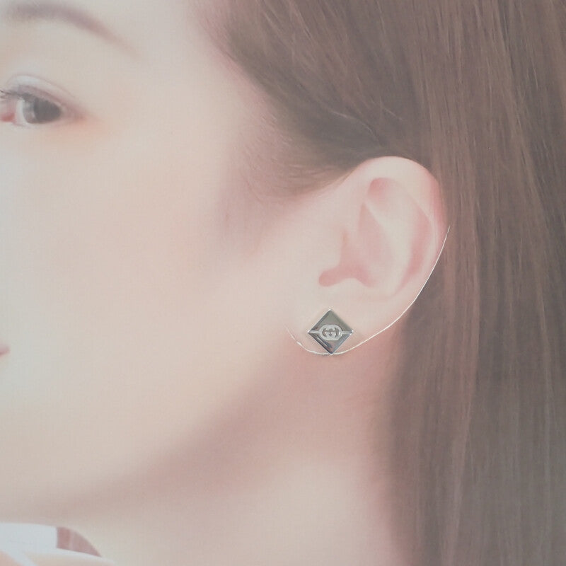 グッチ GUCCI ダイアゴナル 774033_J8400_8106 ピアス スターリングシルバー レディース【中古】【Aランク】