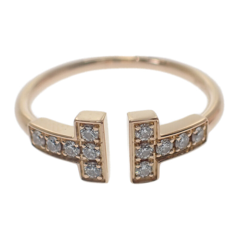 ティファニー TIFFANY&Co. Tワイヤー 60147315 リング K18ピンクゴールド 10号 ダイヤモンド レディース【中古】【Aランク】