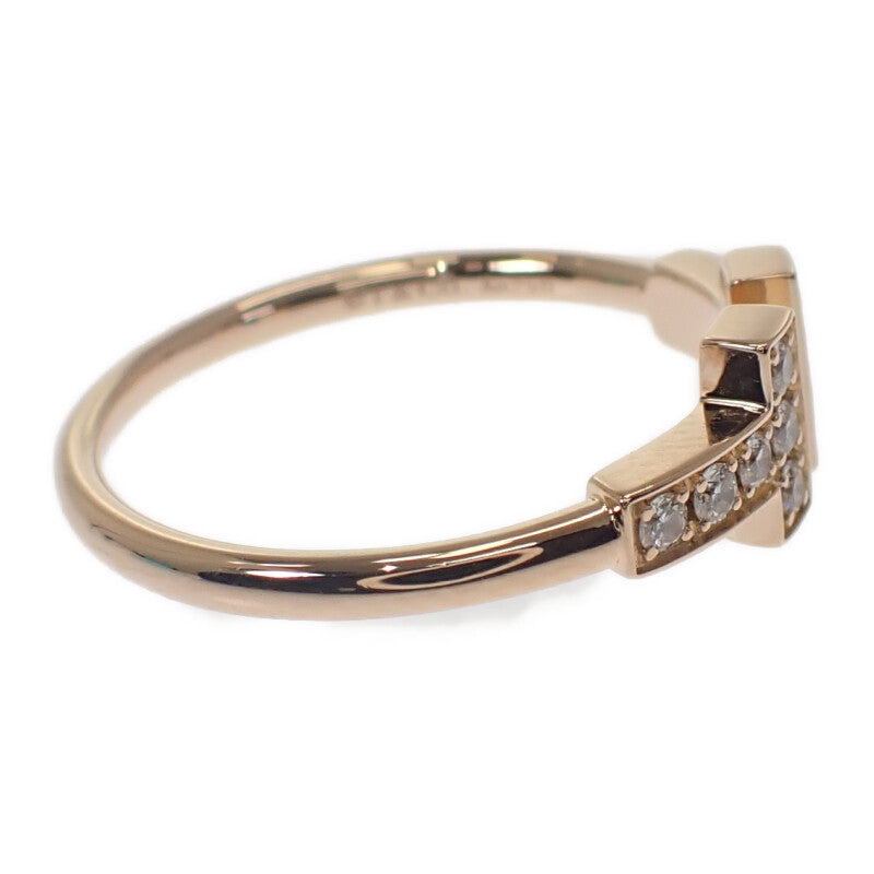 ティファニー TIFFANY&Co. Tワイヤー 60147315 リング K18ピンクゴールド 10号 ダイヤモンド レディース【中古】【Aランク】
