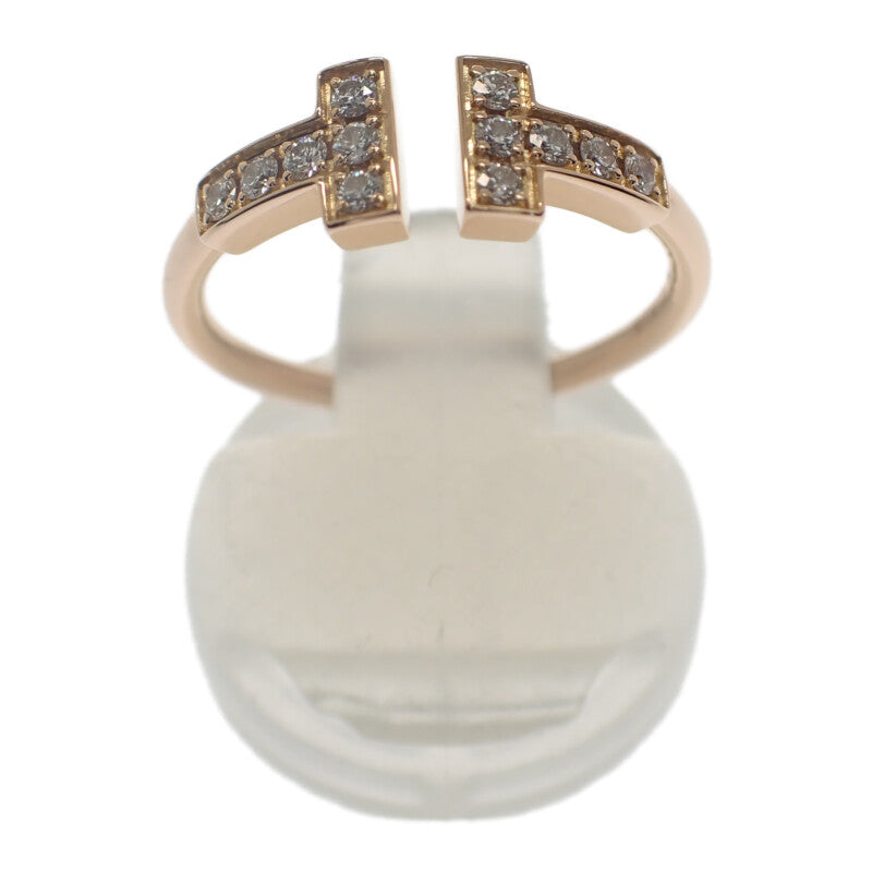 ティファニー TIFFANY&Co. Tワイヤー 60147315 リング K18ピンクゴールド 10号 ダイヤモンド レディース【中古】【Aランク】