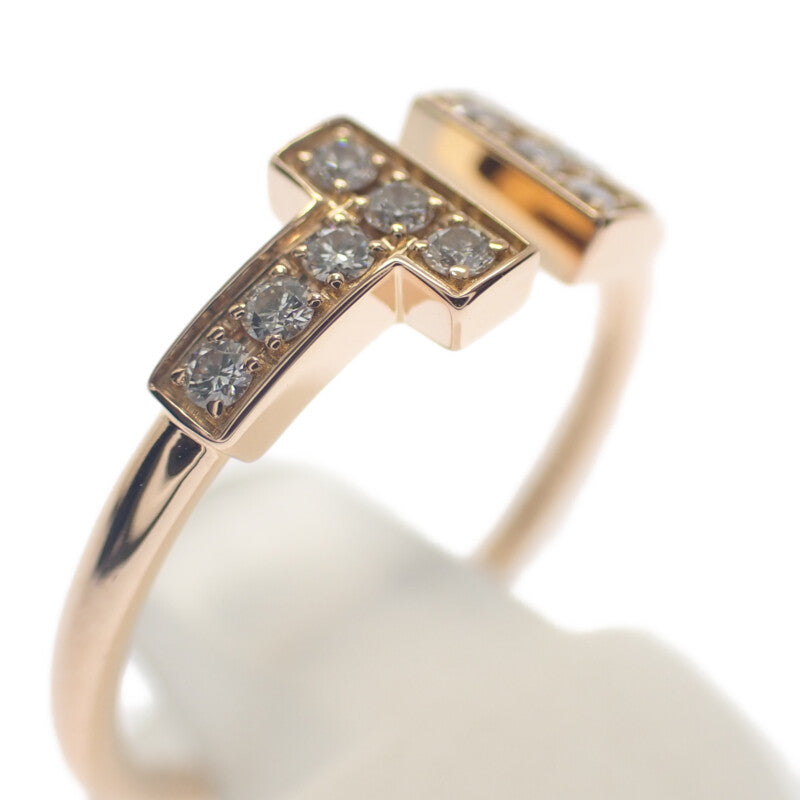 ティファニー TIFFANY&Co. Tワイヤー 60147315 リング K18ピンクゴールド 10号 ダイヤモンド レディース【中古】【Aランク】