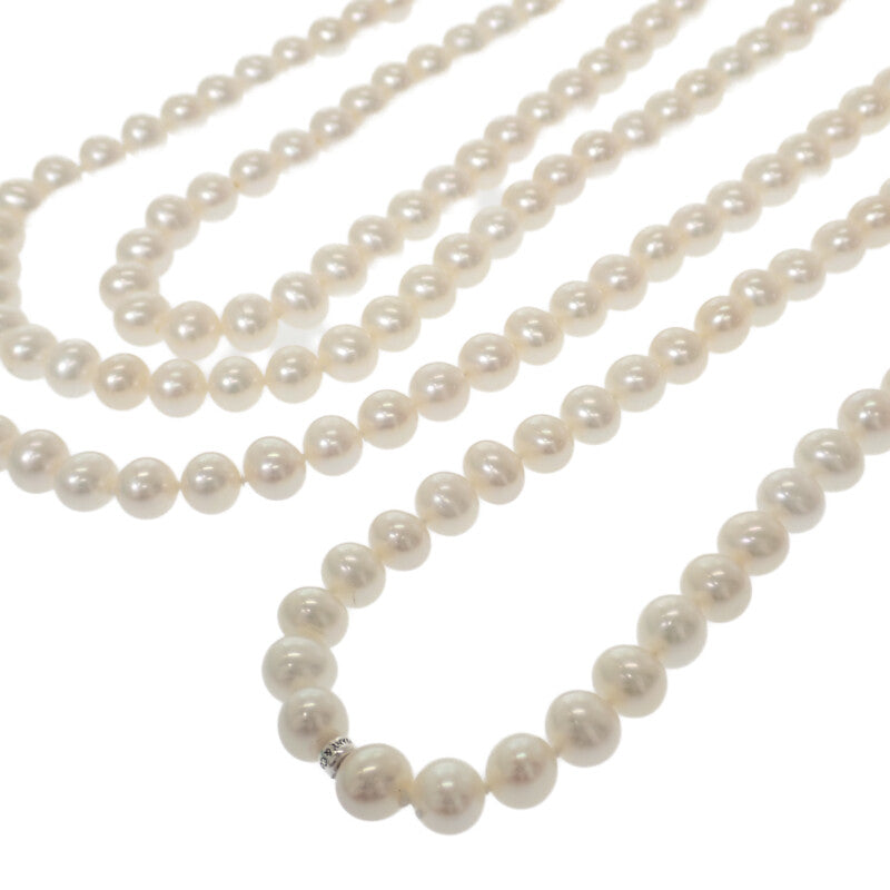 ティファニー TIFFANY&Co. ジーグフェルド コレクション ロング ラップ 60125986 ネックレス シルバー925 フレッシュ ウォーター パール レディース【中古】【Aランク】