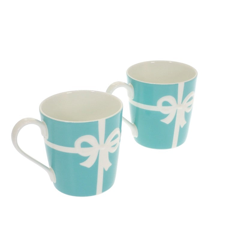ティファニー TIFFANY&Co. ブルーボックス ペア マグカップ ボーンチャイナ ブルー レディース【中古】【Sランク】