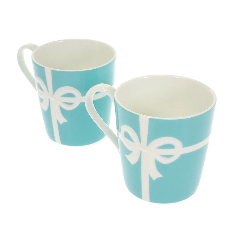 ティファニー TIFFANY&Co. ブルーボックス ペア マグカップ ボーンチャイナ ブルー レディース【中古】【Sランク】