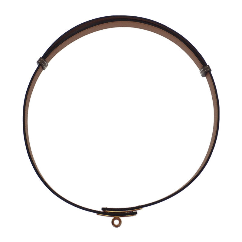 エルメス HERMES ケリー18 ベルト ヴォーエプソン ベージュ エトゥープ ゴールド金具 レディース【中古】【SAランク】