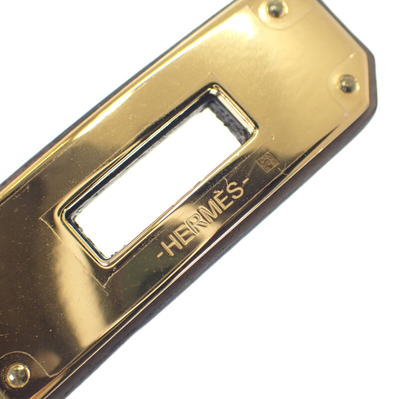 エルメス HERMES ケリー18 ベルト ヴォーエプソン ベージュ エトゥープ ゴールド金具 レディース【中古】【SAランク】