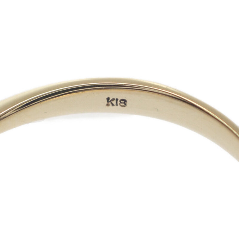 K18YG デザインジュエリー 10号 リング K18イエローゴールド ダイヤモンド レディース【中古】【Aランク】