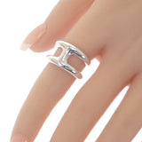 エルメス HERMES オスモズPM 12号 リング シルバー925 レディース【中古】【Aランク】