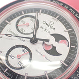 オメガ OMEGASWATCH スウォッチ ミッション トゥ ザ ピンク ムーン SO33P700 腕時計 セラミック ナイロン クオーツ ホワイト文字盤 レディース メンズ【中古】【Sランク】