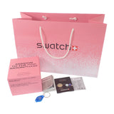 オメガ OMEGASWATCH スウォッチ ミッション トゥ ザ ピンク ムーン SO33P700 腕時計 セラミック ナイロン クオーツ ホワイト文字盤 レディース メンズ【中古】【Sランク】