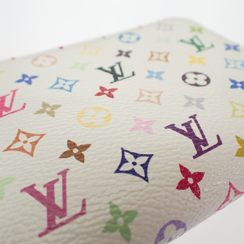 ルイヴィトン LOUIS VUITTON ジッピーコインパース M93741 コインケース モノグラム・マルチカラー ブロン リッチ ホワイト レディース【中古】【Aランク】