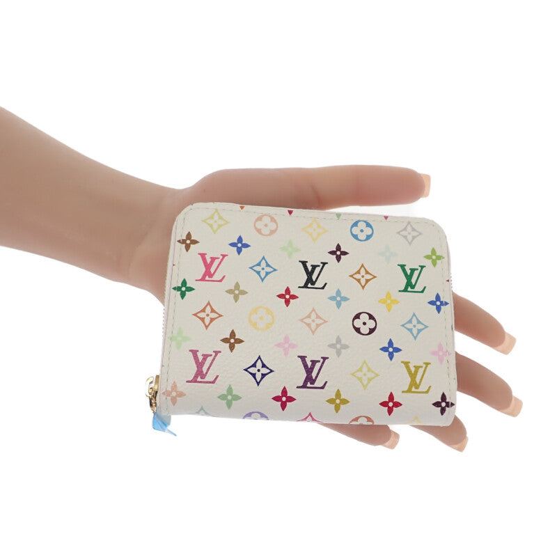 ルイヴィトン LOUIS VUITTON ジッピーコインパース M93741 コインケース モノグラム・マルチカラー ブロン リッチ ホワイト レディース【中古】【Aランク】