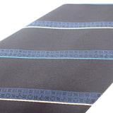 ルイヴィトン LOUIS VUITTON モノグラム イージーストライプ M76841 ネクタイ シルク ネイビー メンズ【中古】【Aランク】