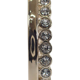 シャネル CHANEL CC フープ B23K ピアス メタル ストラス ゴールド レディース【中古】【ABランク】