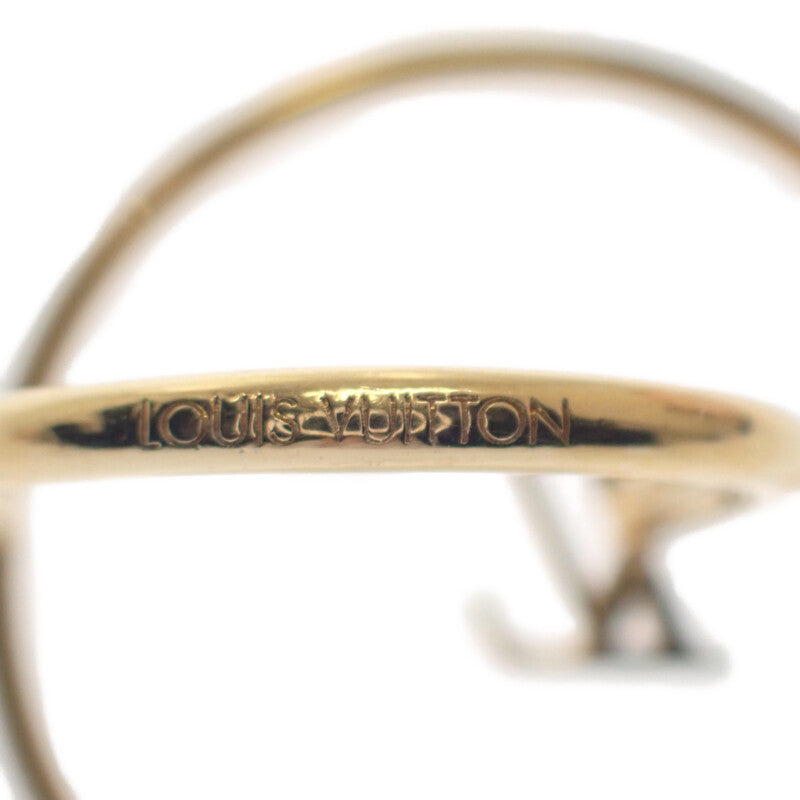 Louis Vuitton Bague LV Eclipse Ring, Size 11, M00769, Gold Plated, Gold, Ladies [Used] [A Rank]